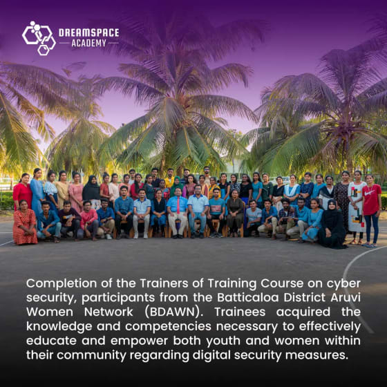 Cyber security, training the trainers, Batticaloa, 2023-08-20.