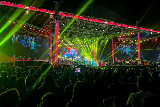 Yaazh Gaanam, opening a concert in Jaffna, 2023-10-21.