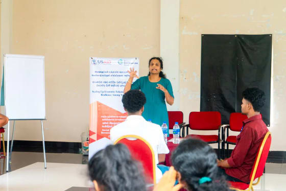 Leadership and skills training in Jaffna, 2024-07-21.