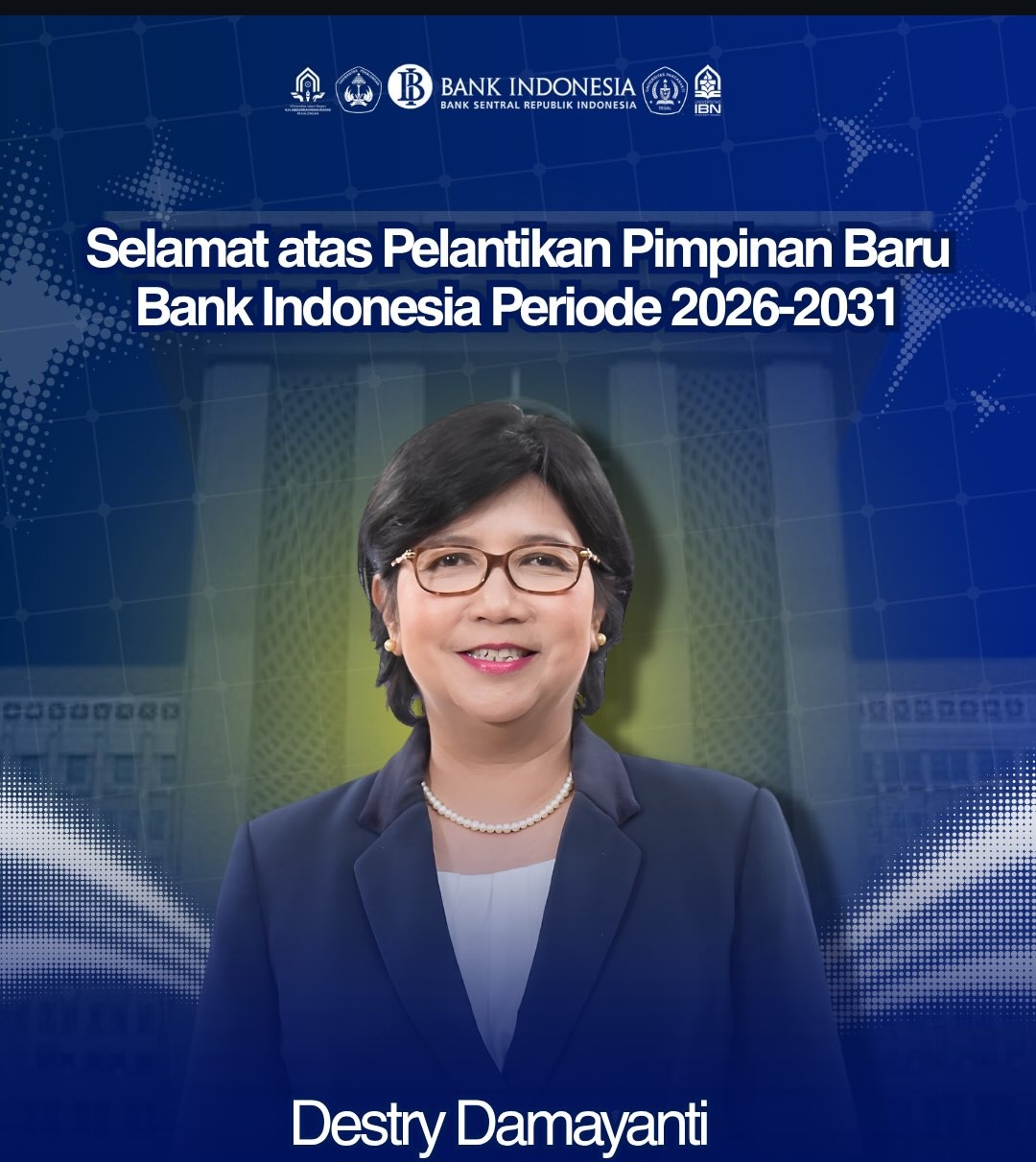 Babak baru kepemimpinan Bank Indonesia resmi dimulai.