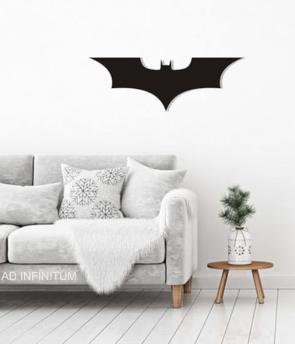 Dark Knight Batman Bat Emblem Silhouette Metal Wall Art