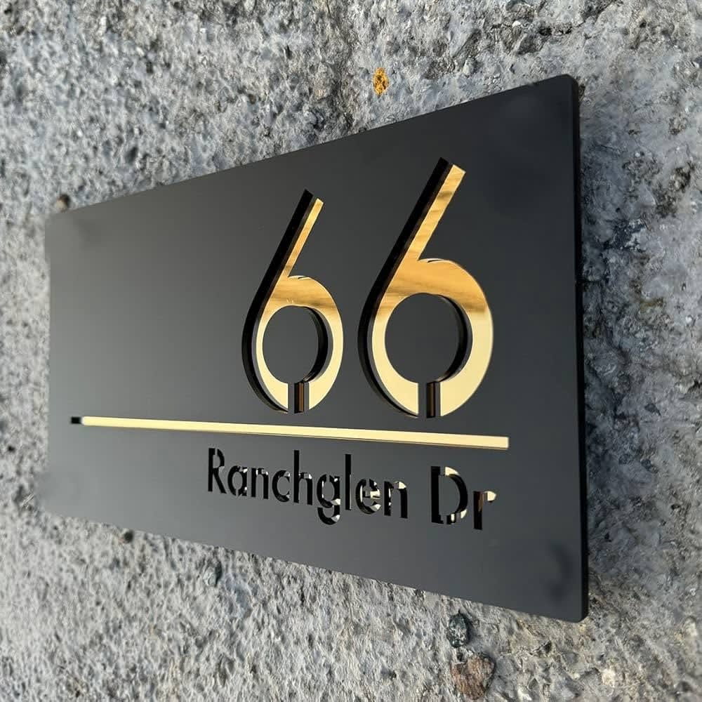 Ranch Golden Custom Logo Sign