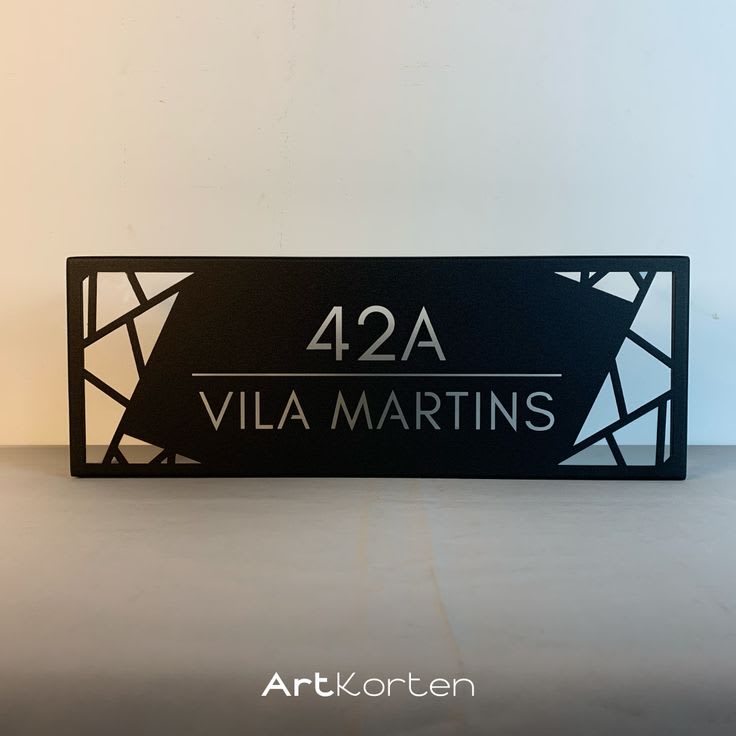 Modern Address Plaque