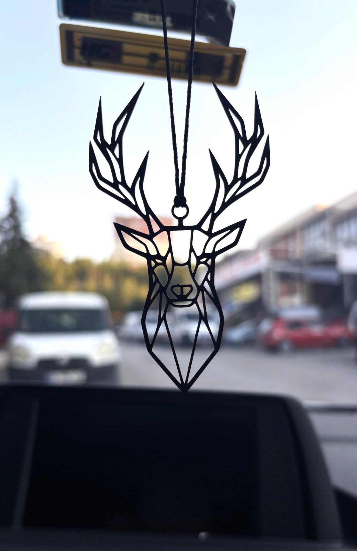 Geometric Deer Car Hanging
