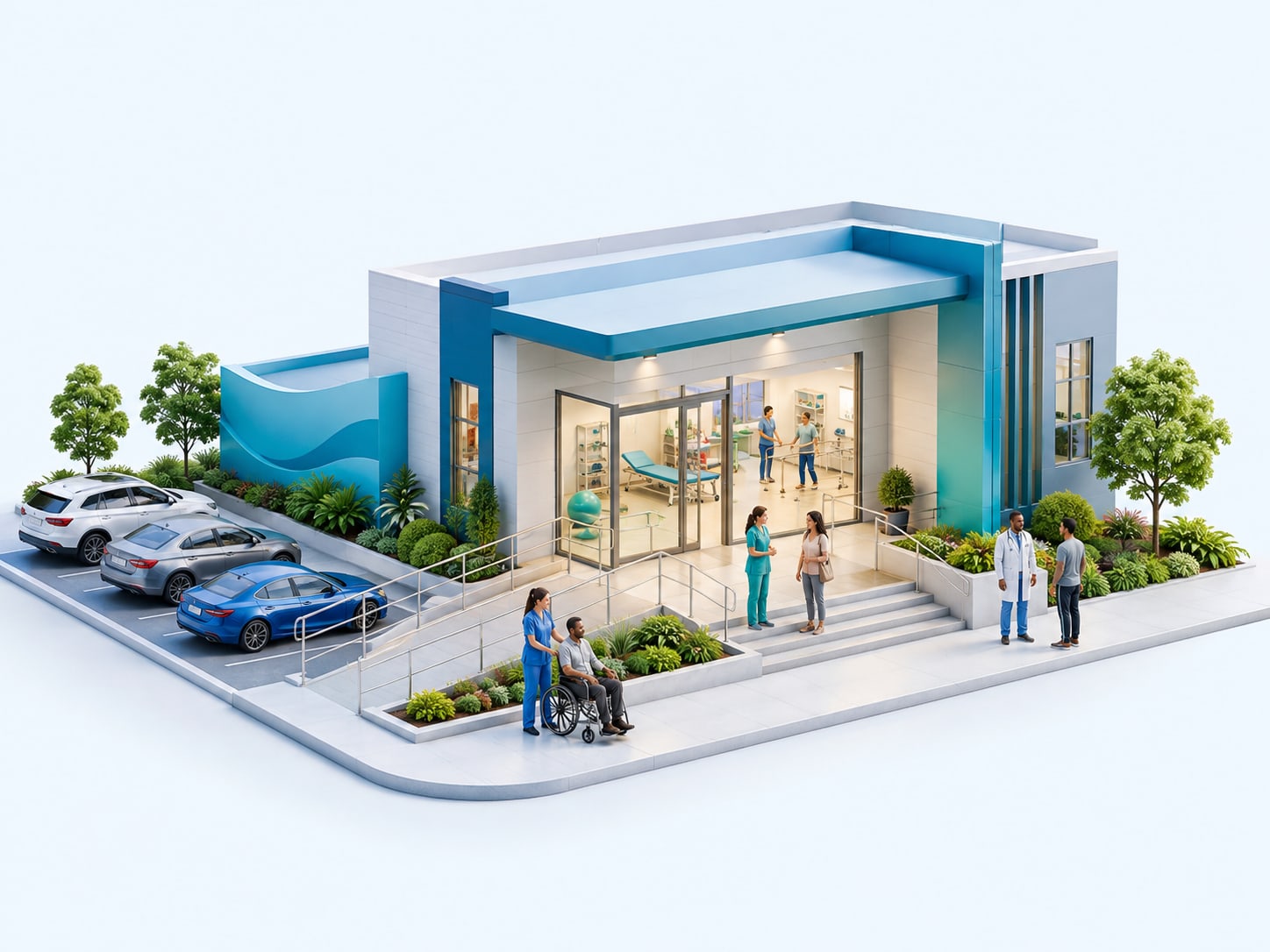 Illustration of an accessible, supportive care environment