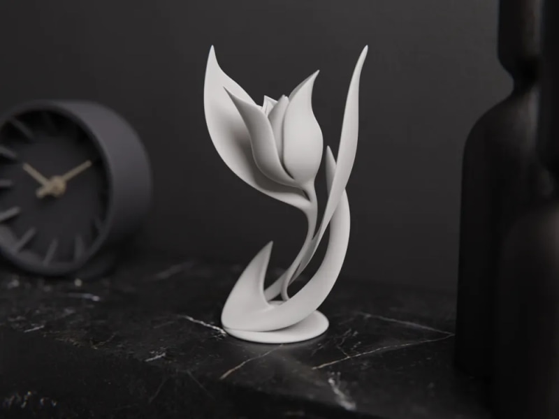 Tulipe Décorative imprimée en 3D