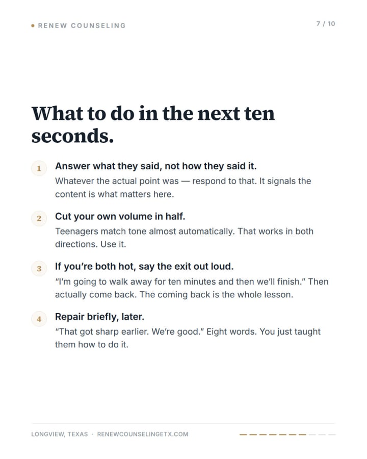 The tone, slide 7 of 9