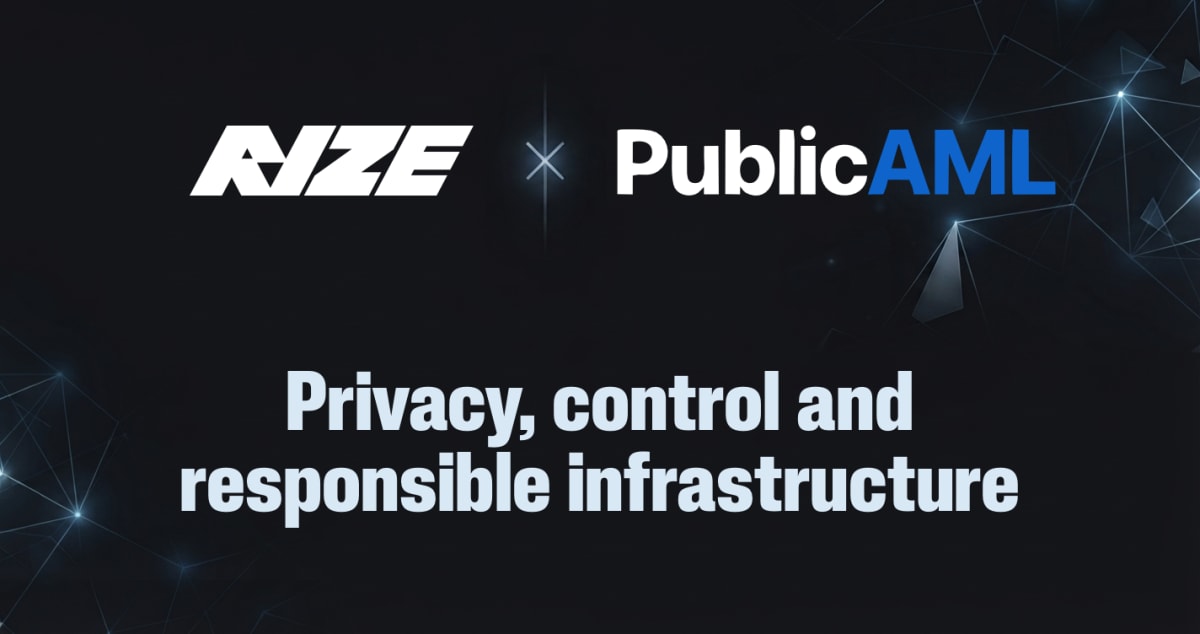 Rize Partners with PublicAML to Strengthen Wallet Screening