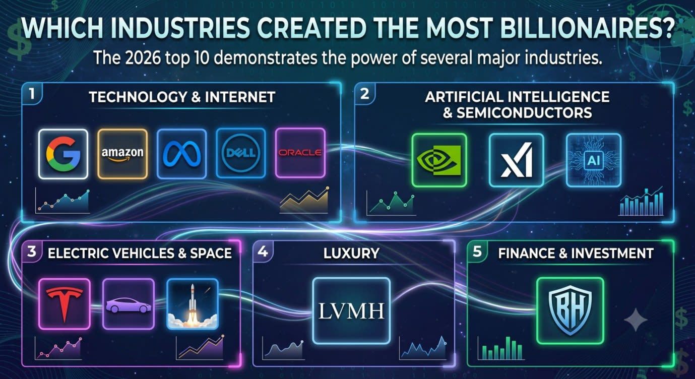 Which Industries Created the Most Billionaires
