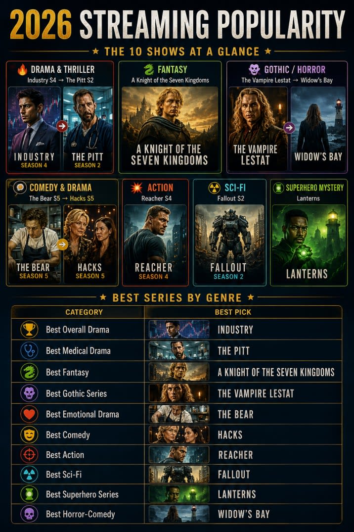 top 10 web series to watch infographics