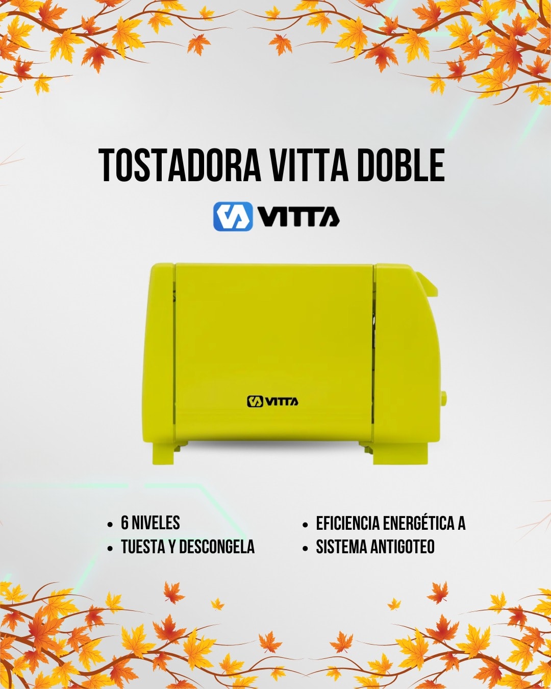 Tostadora Vitta Verde Doble (N°4853