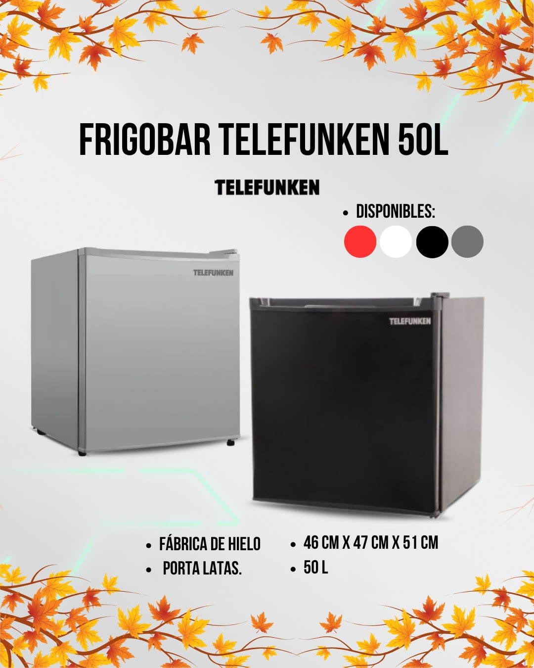 Frigobar Telefunken 50L TFK-R50GEB