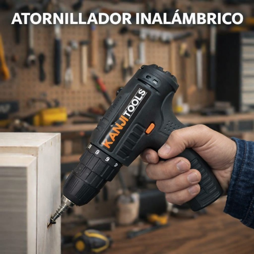 Atornillador Inalámbrico Kanji Tools 12V KIT-AT121PB (N°5923