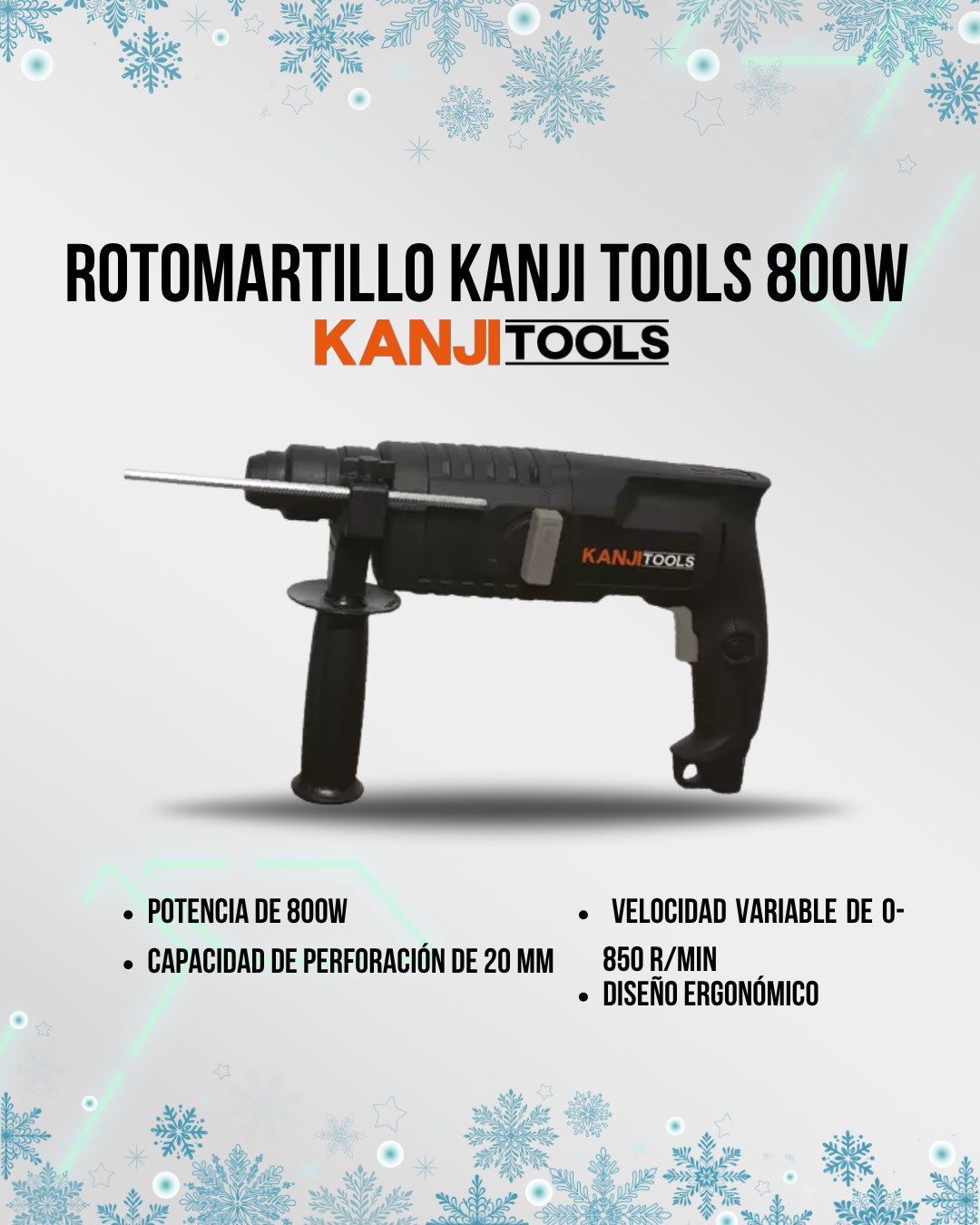 Lijadora Profesional Orbital Kanji Tools 230W Kit LO2302GB Negro (N°5925