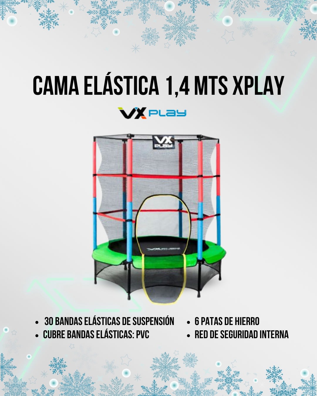 Cama Elástica 1,40 Mts XPLAY IMZ-140MUBB (N°6899