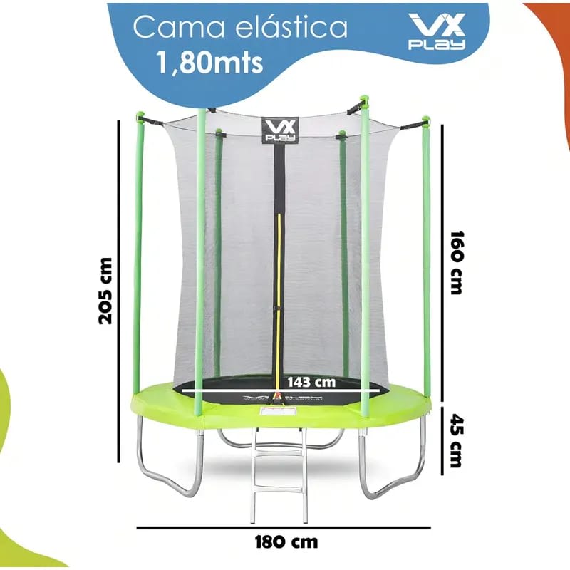 Cama Elástica 1.8 Mts XPLAY IMZ-180VEPS (N°6900