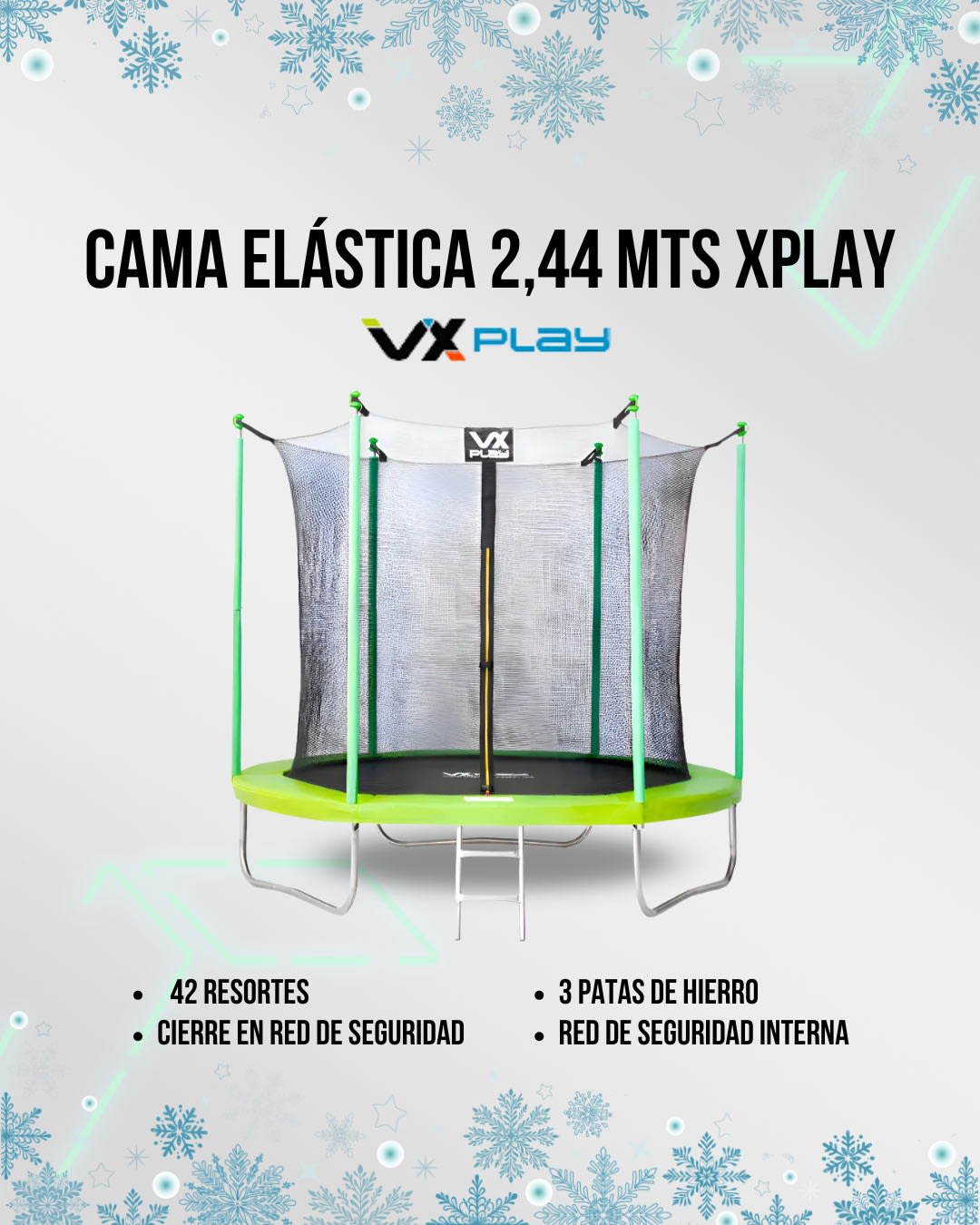 Cama Elástica 2,44 Mts XPLAY IMZ-244VEPS (N°6902
