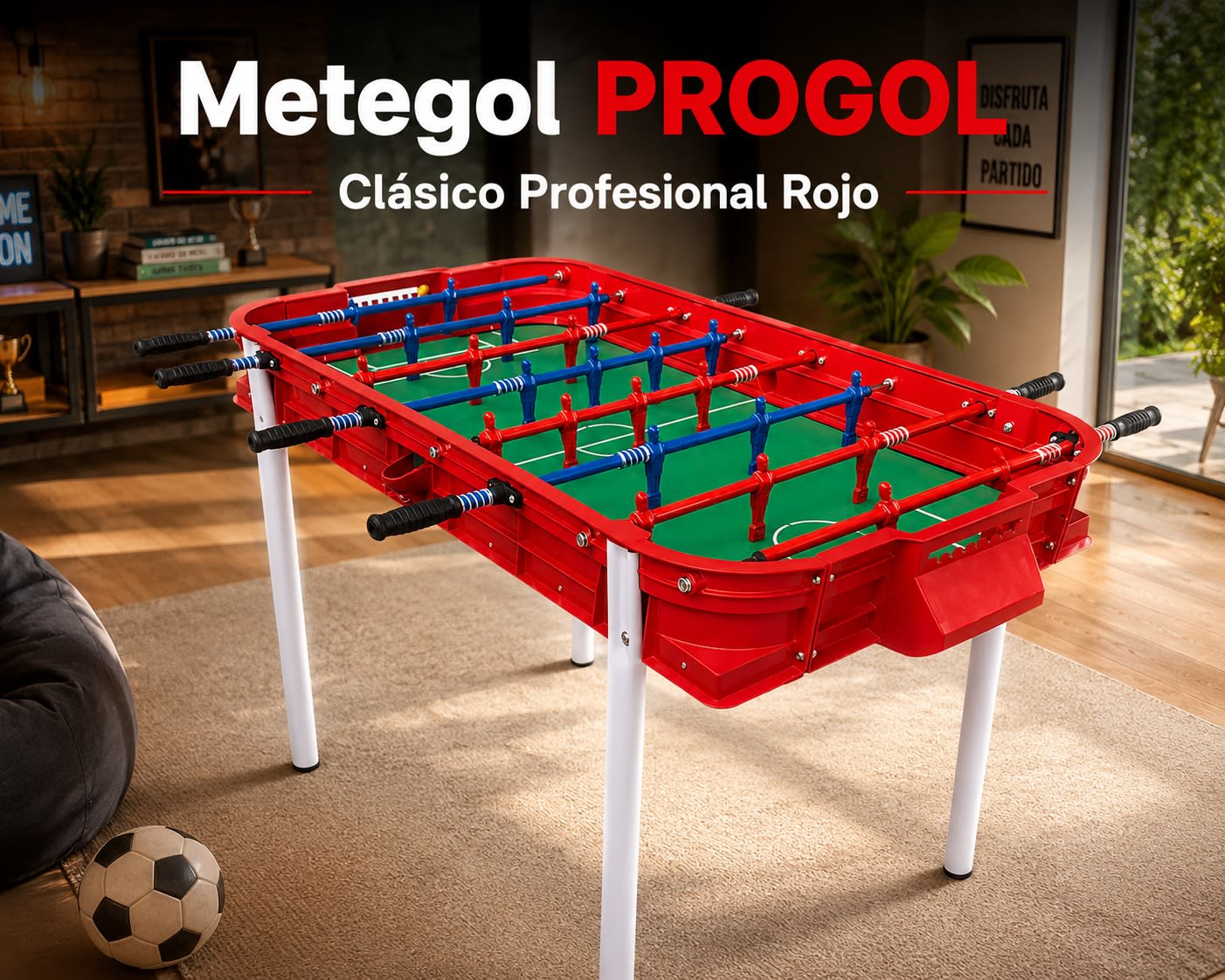Metegol PROGOL Clásico Profesional Rojo