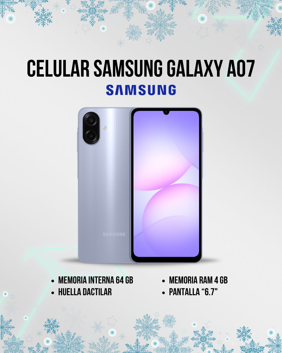Celular Samsung A07 64 GB (N°7695