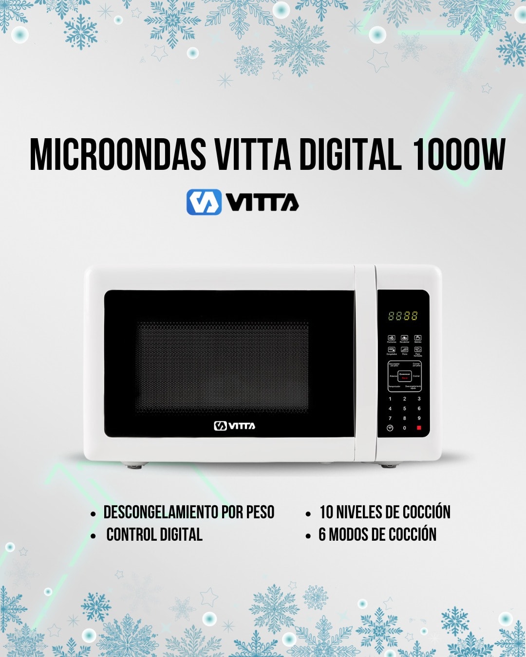 Microondas Smartlife 23 Litros Digital con Grill Color Negro SL-MVO23MDGB (N°8391