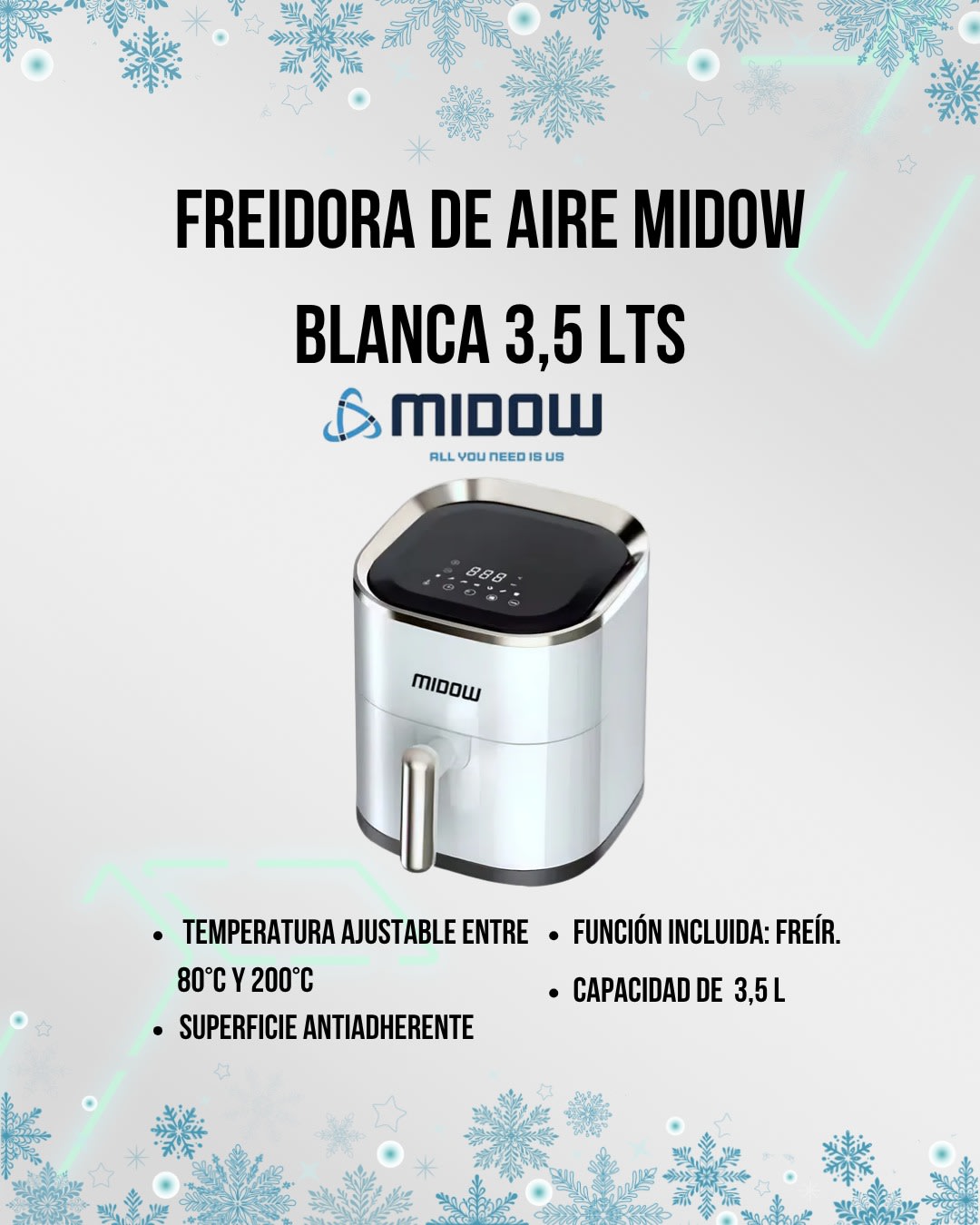 Freidora SMARTLIFE De Aire De 4,2L Digital (SL-AF90001) (N°9063
