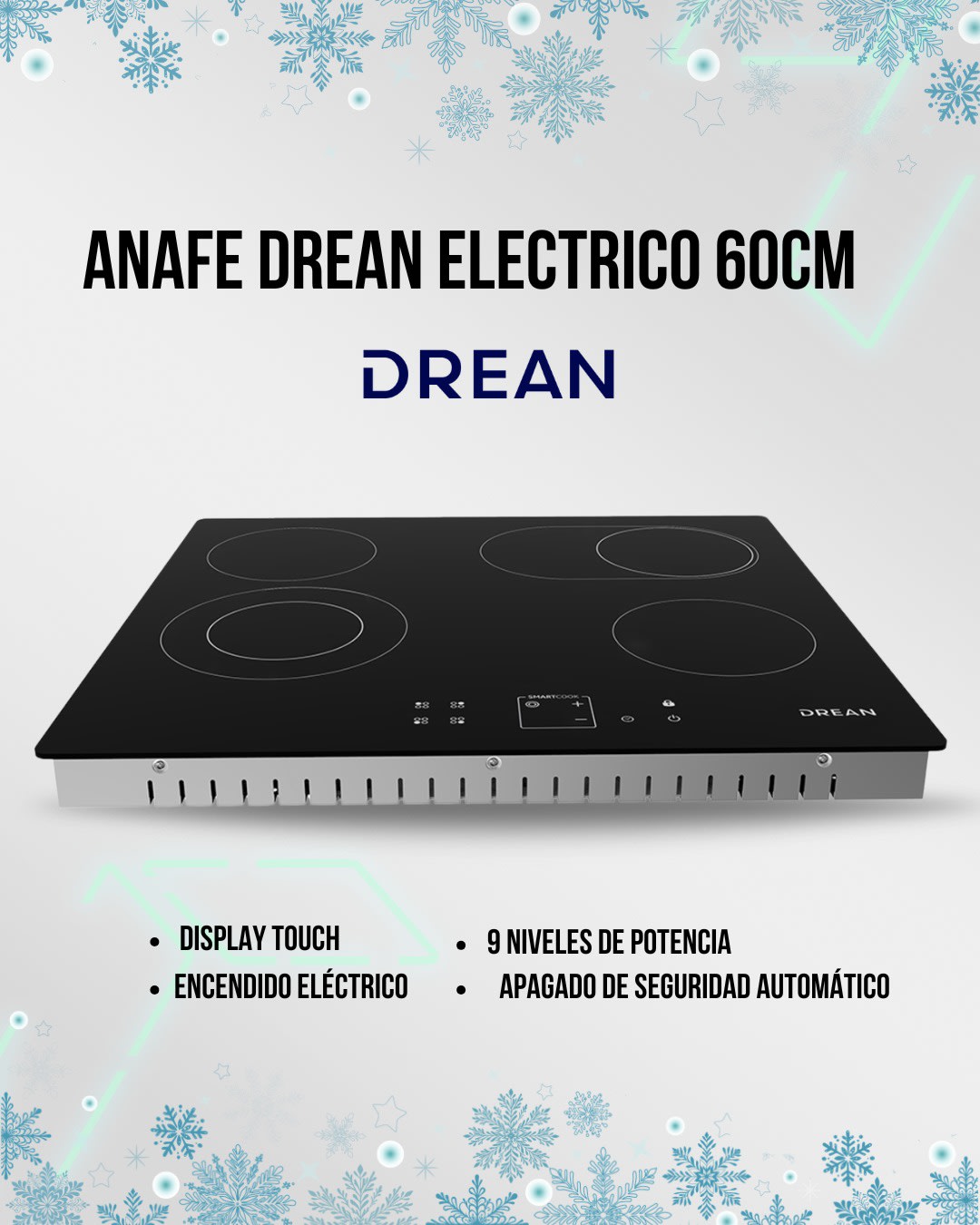 Anafe Eurocook 1 Hornalla con Resistencia 1000W (N°9428