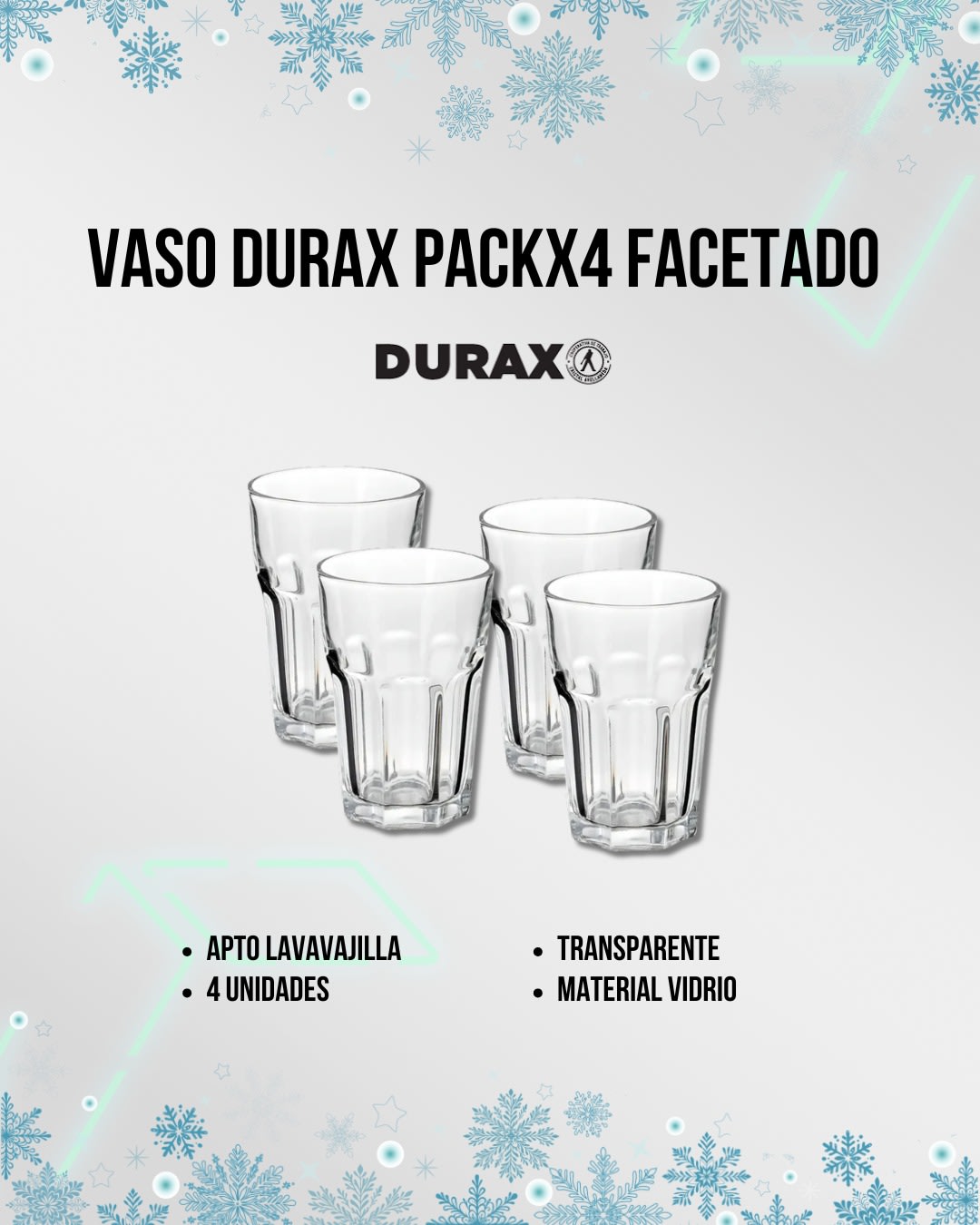 Set de Vajillas Durax 12 Piezas Gema + Lunita (N°9449