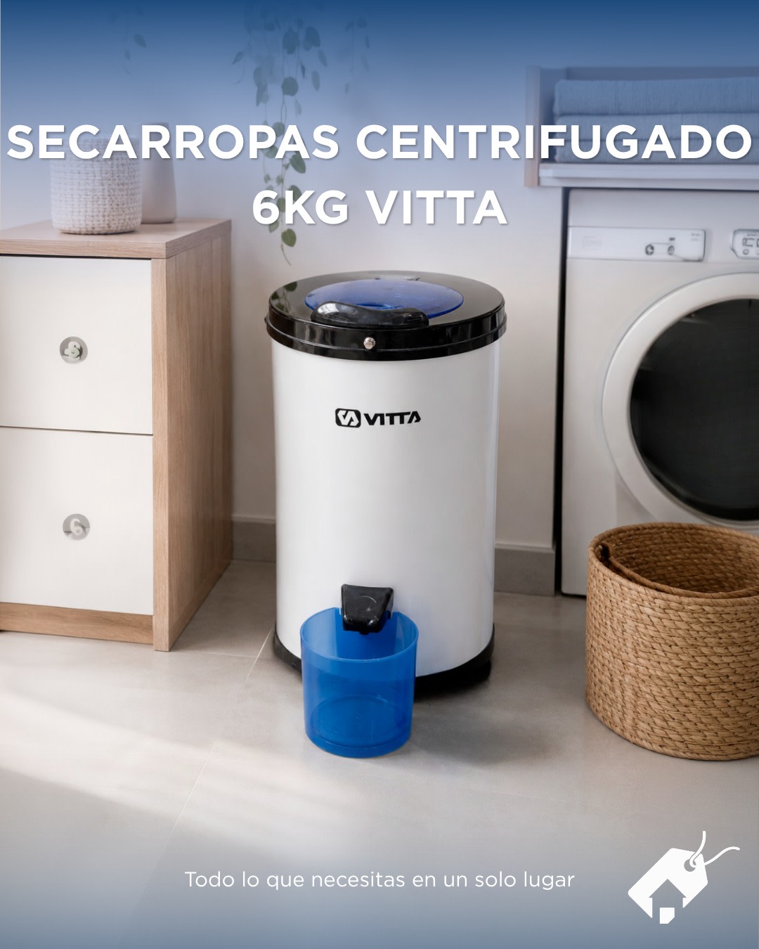 Secarropas Centrifigado 6kg 2800 Rpm Vitta Silver