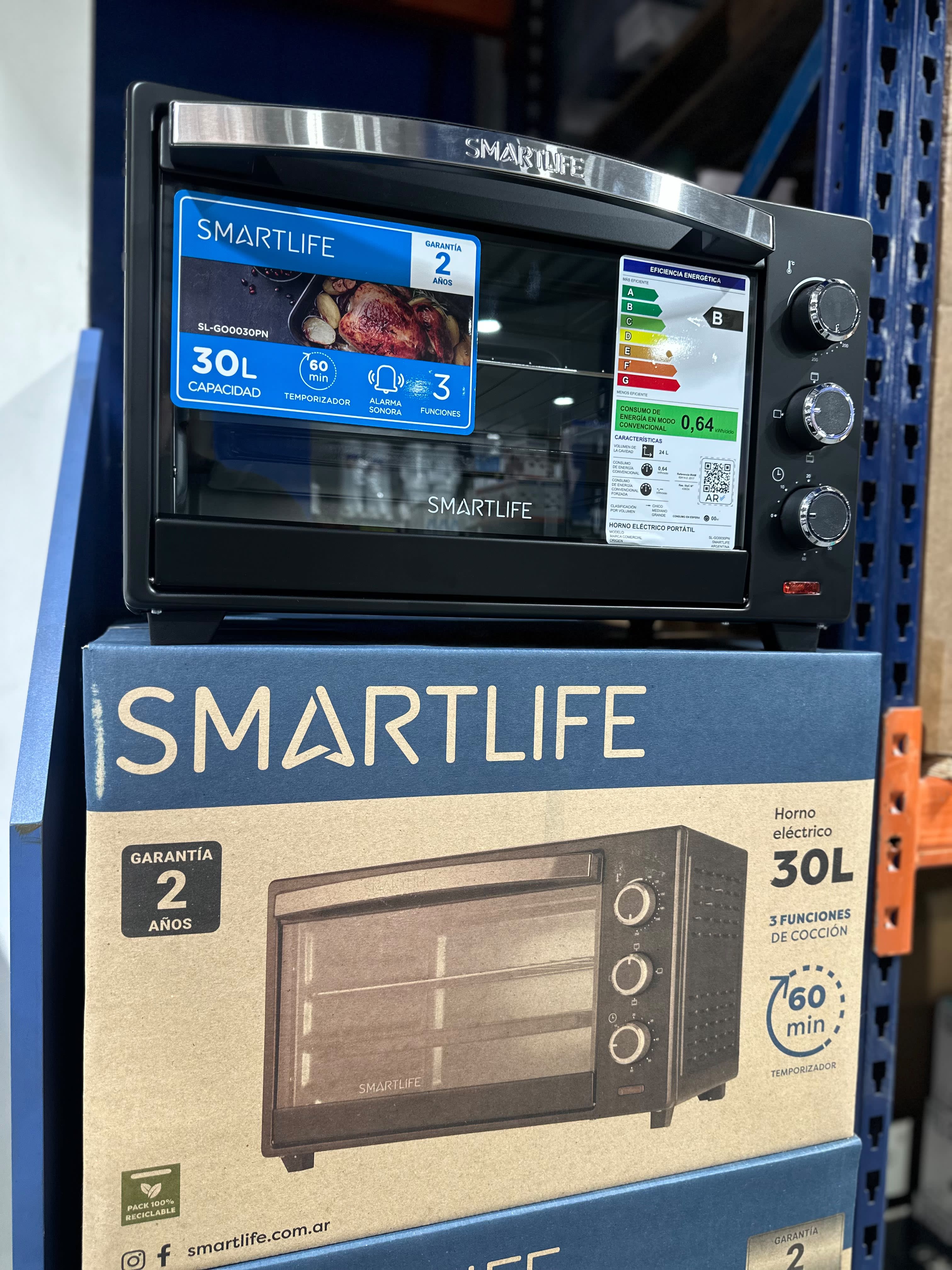 Horno Eléctrico SmartLife 30 Litros[9586