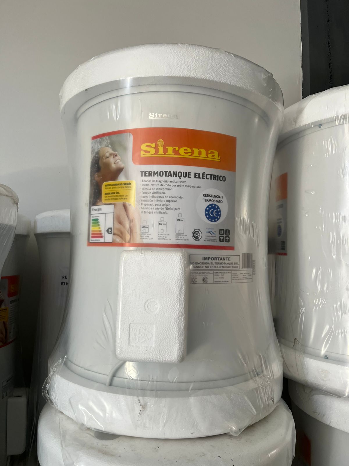 Termotanque Eléctrico Sirena 60LTS
