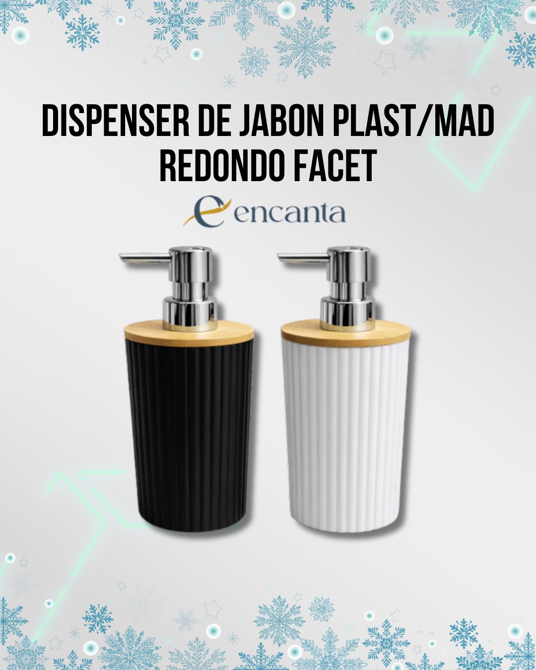 Dispenser de Jabon Plast/Mad Redondo Facet EA41-27-07 367840