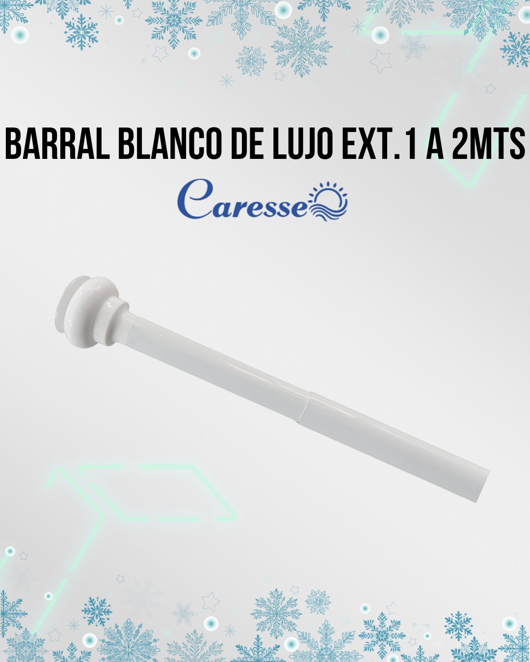 Barral Caresse blanco de lujo ext. 1mts a 2mts