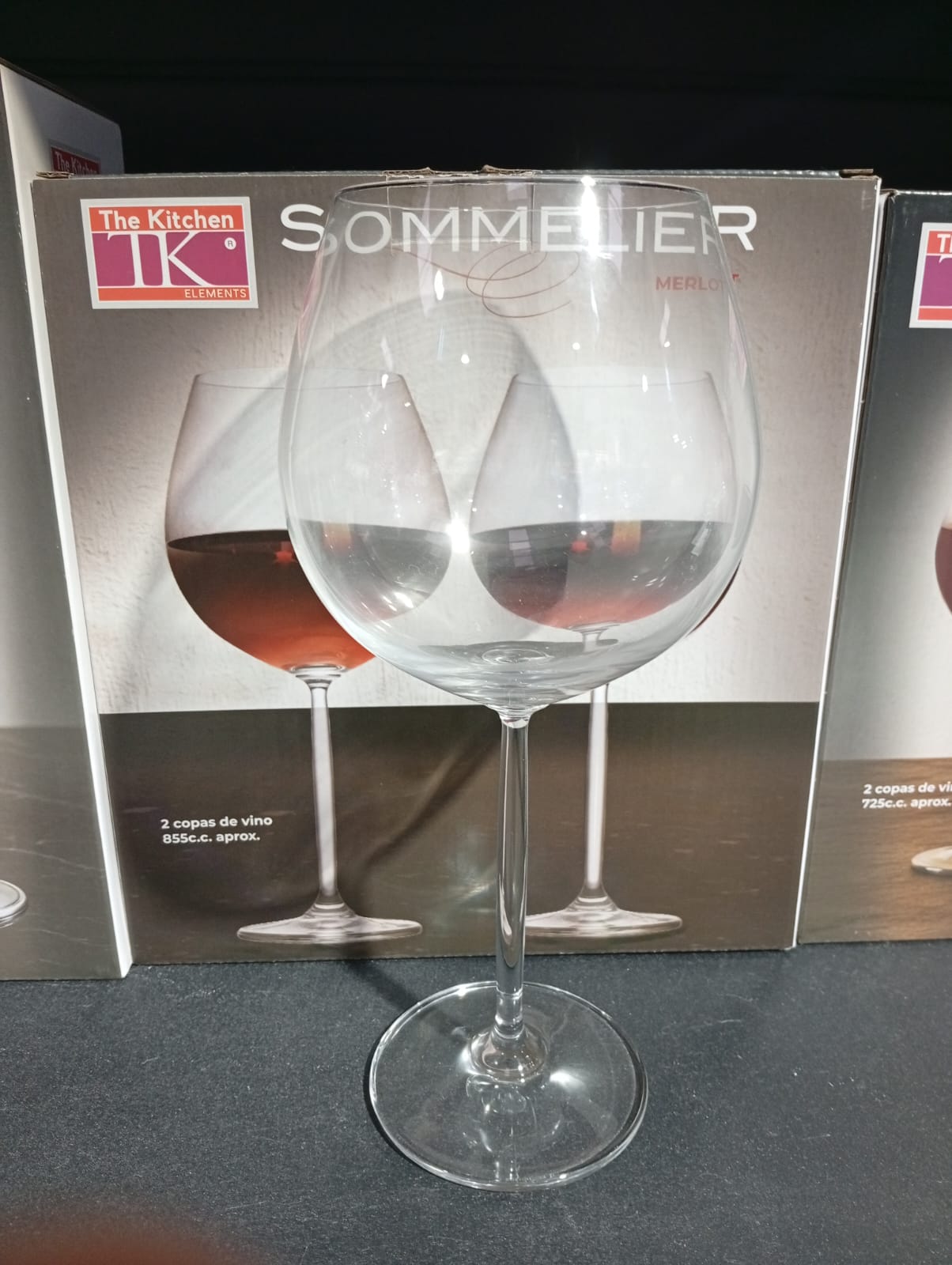 COPAS X2 DE VINO DE 855CC MERLOT