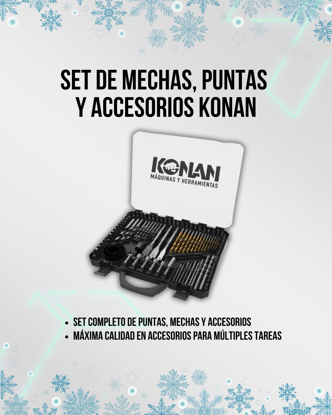 Set de Mechas, Puntas y Accesorios Konan de 100 Piezas