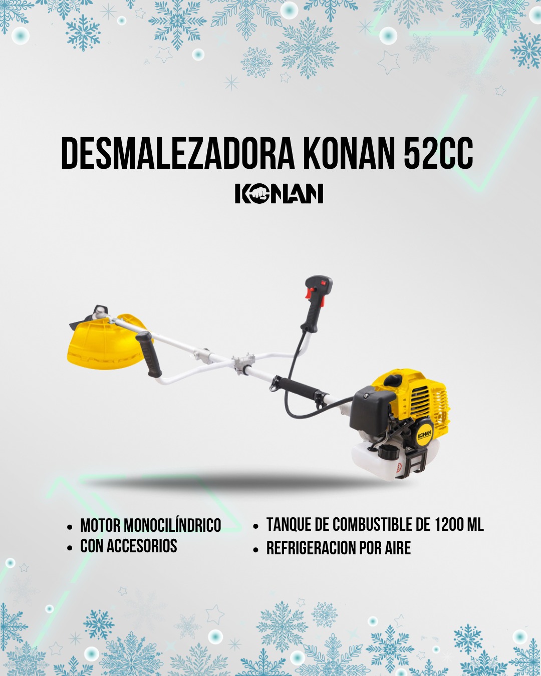 Desmalezadora a Explosión Konan 52 CC 2.5 HP
