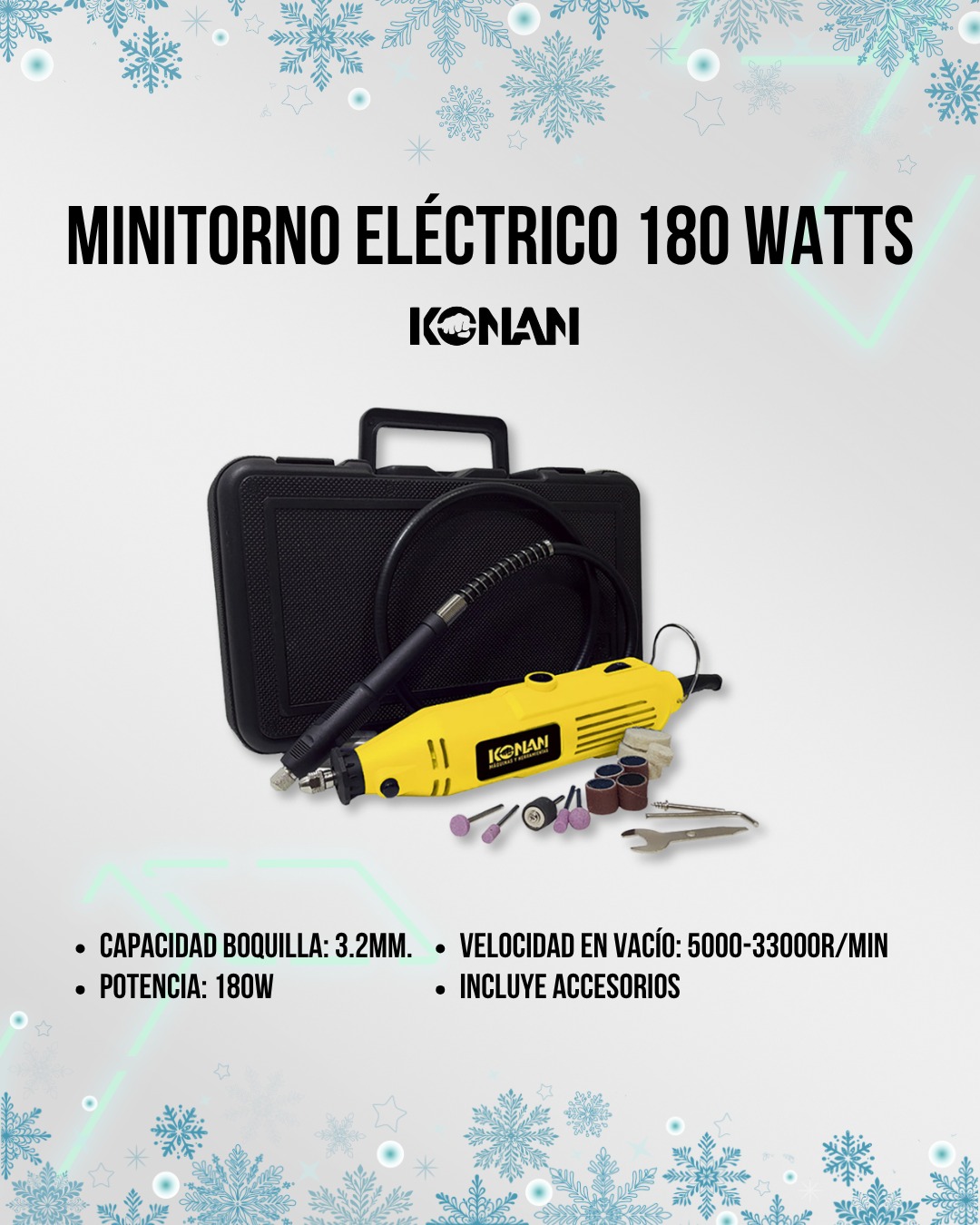 Minitorno Konan Maletín & Accesorios 180W KMT/180