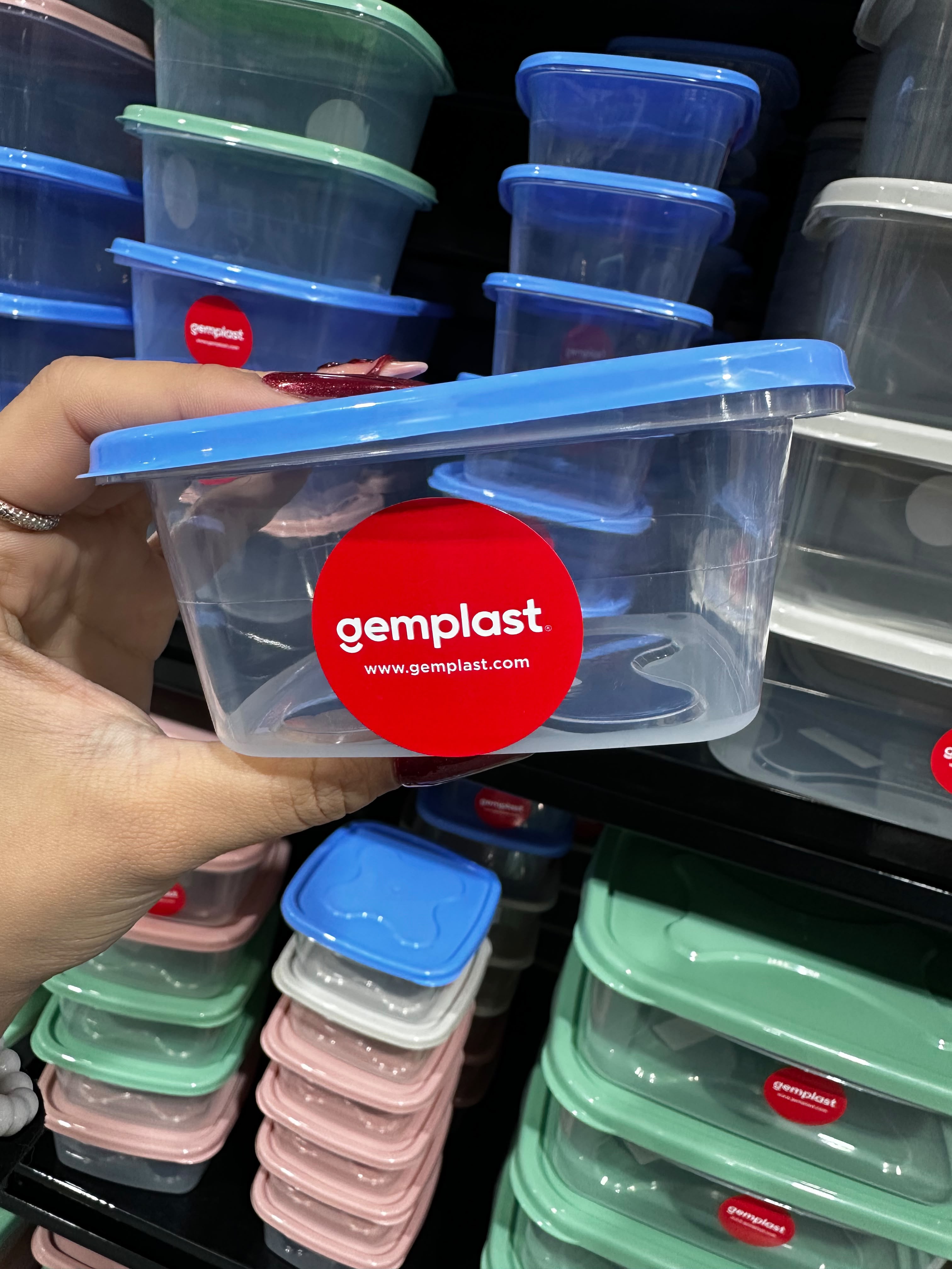 Contenedor Rectangular Gemplast 0 5 LT C T