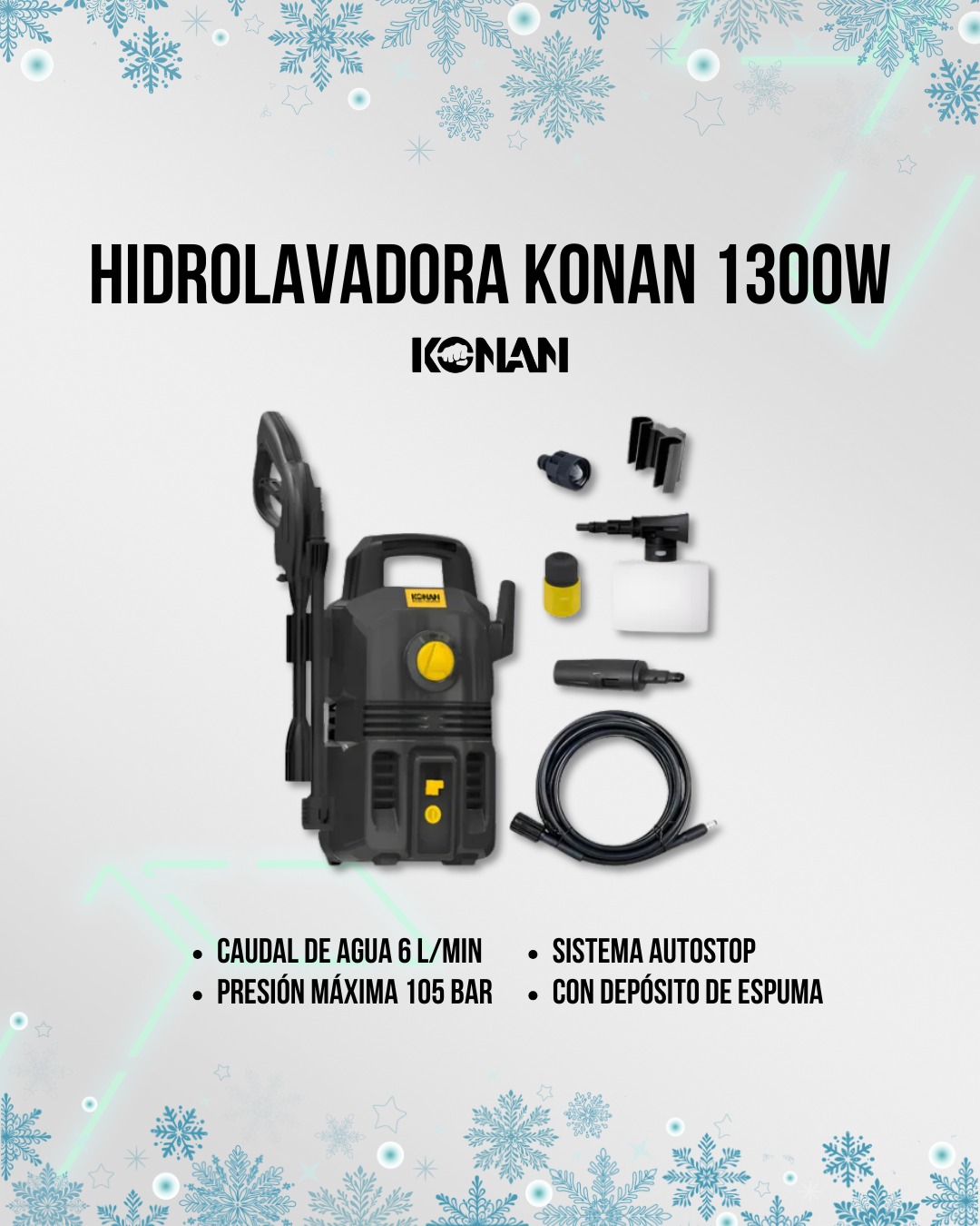 Hidrolavadora Konan 1300w