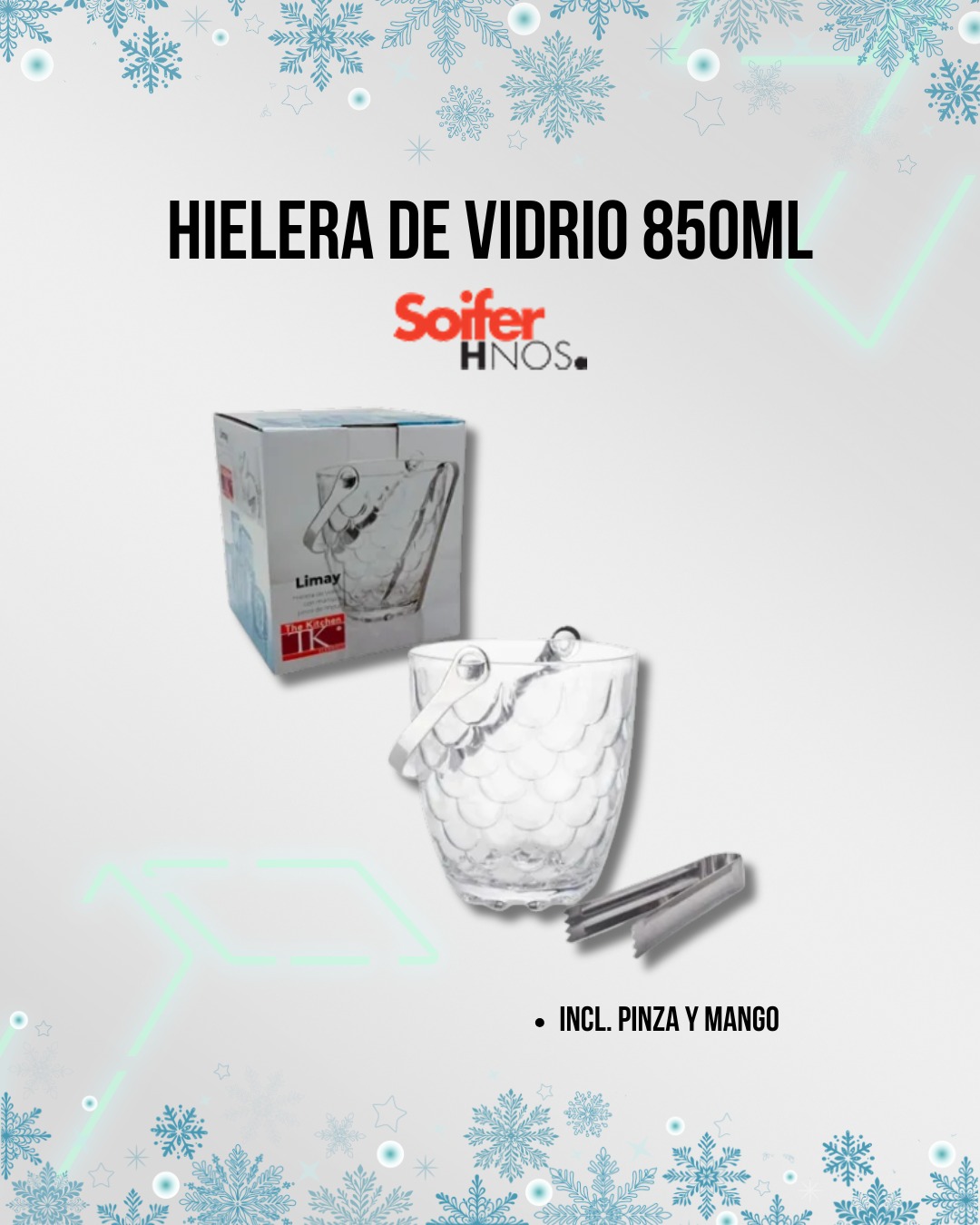 Hielera de vidrio