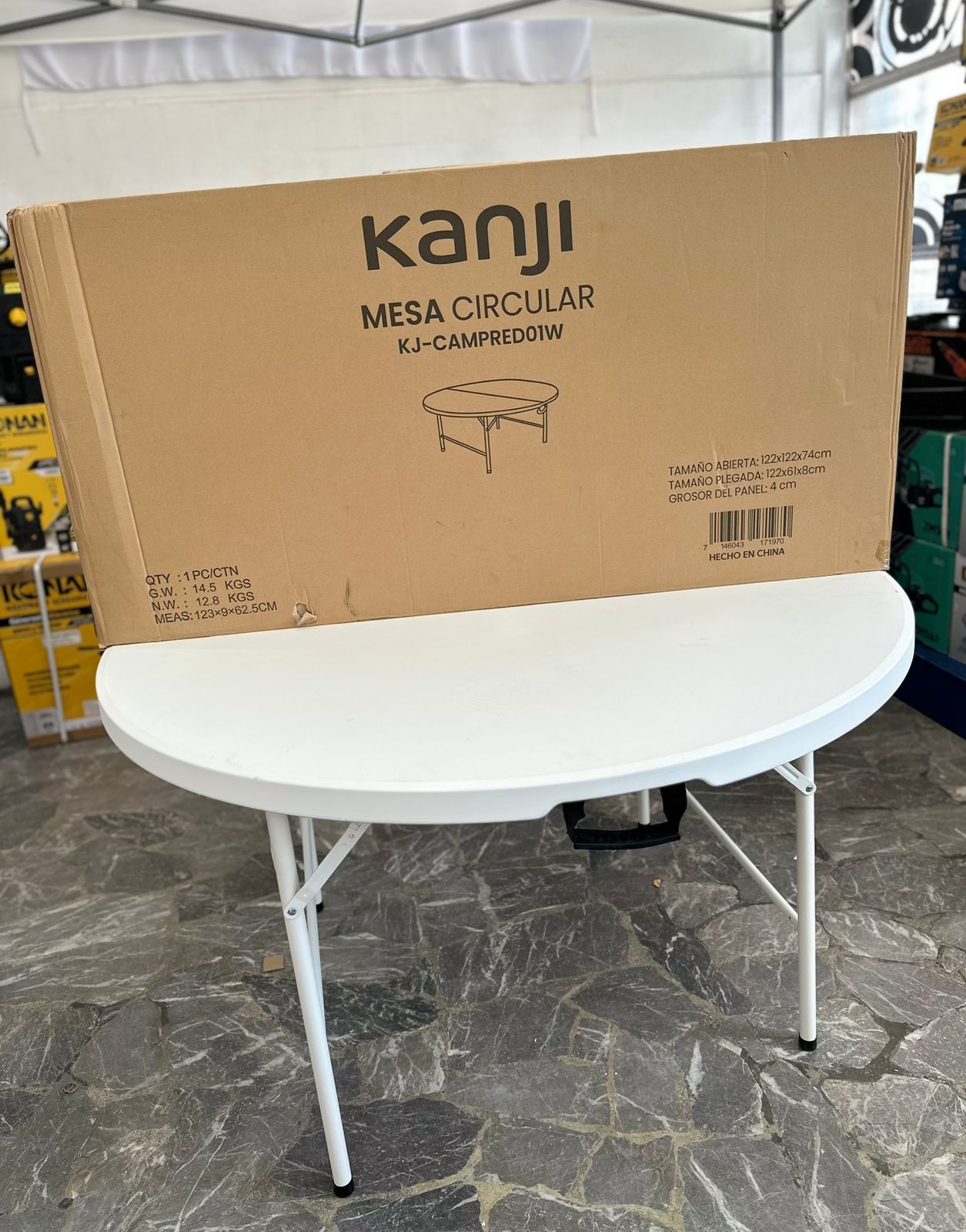Mesa Circular Plegable