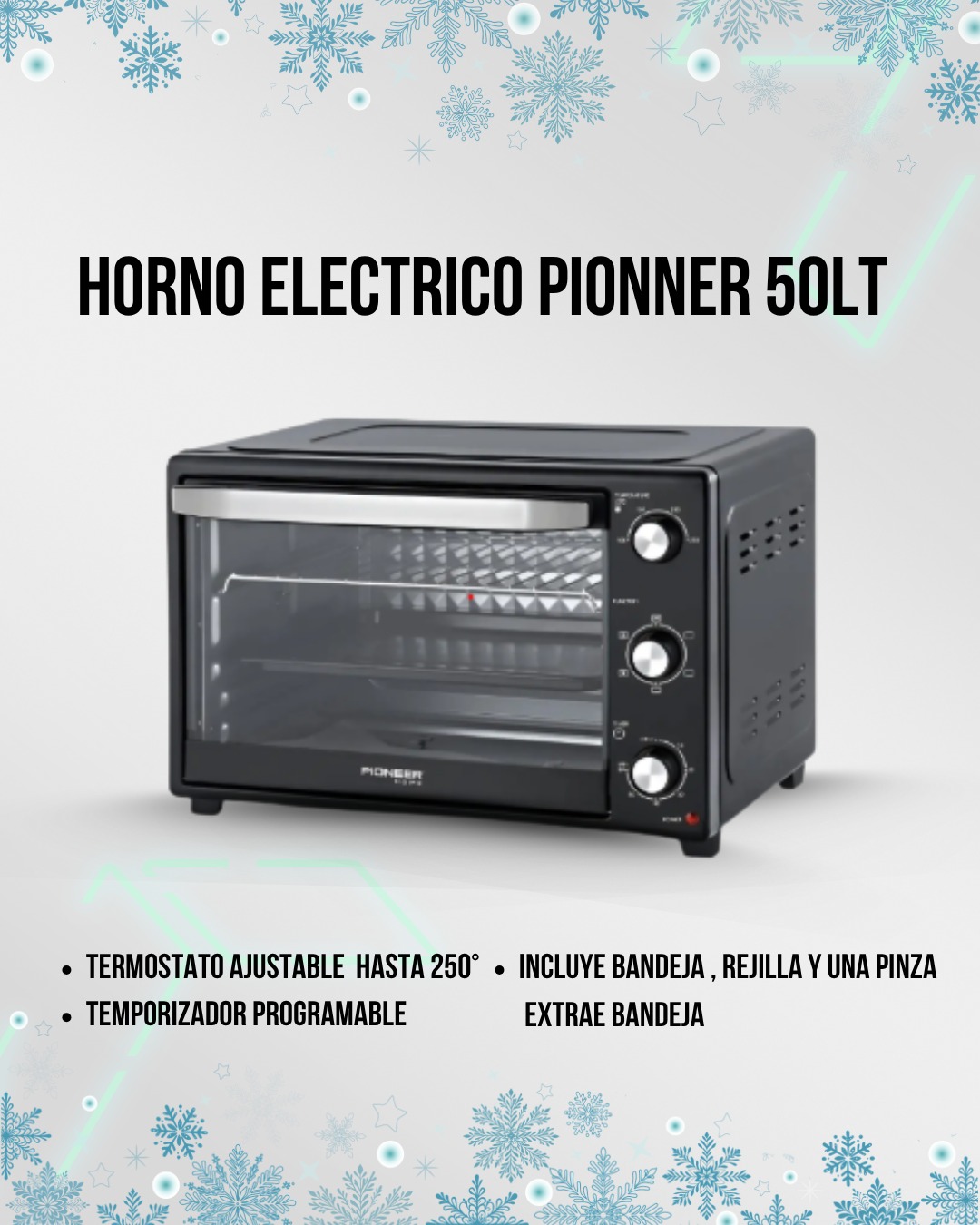 Horno Eléctrico Pioneer Home 50 Litros PIO-50 44000