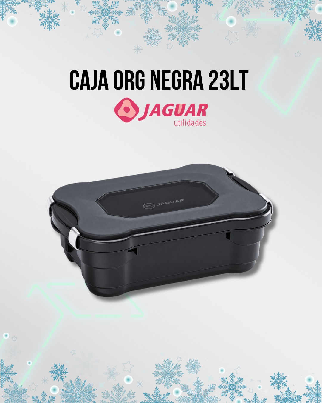 Caja Organizadora Negra 23L Jaguar