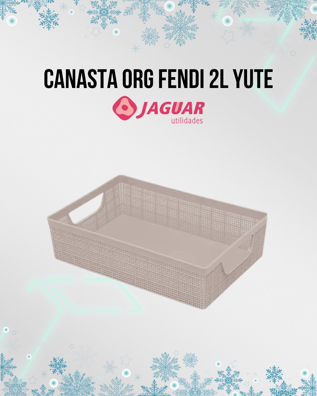 Canasta Organizadora 2l Yute Jaguar Fendi