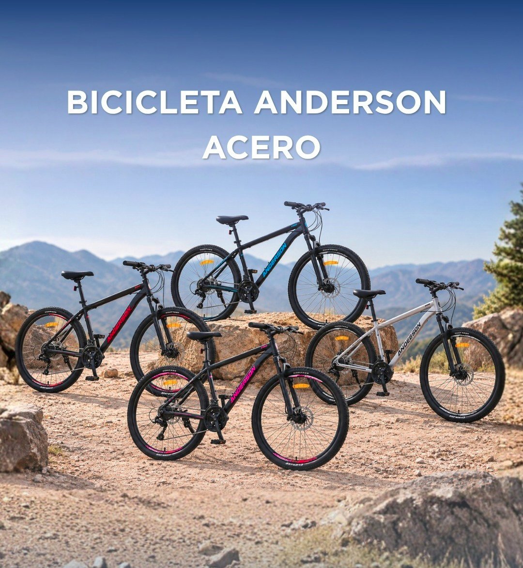 Bicicleta Anderson Acero Liviano S400 R29, 21”, 20”. 18”,16”