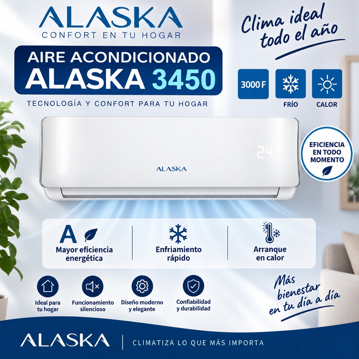 Aire Acondicionado Alaska 3450