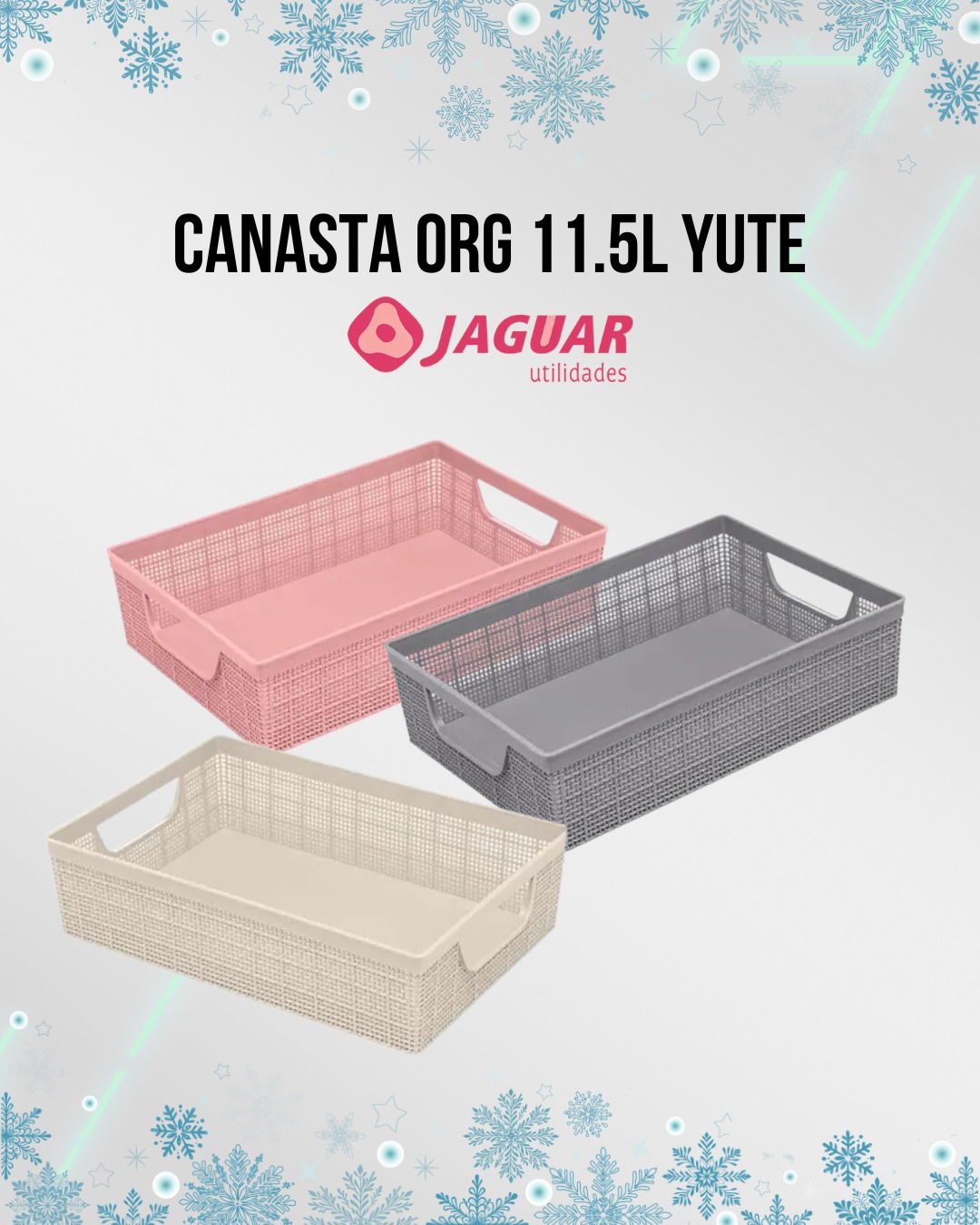 Canasta Organizadora 11.5L Yute Jaguar