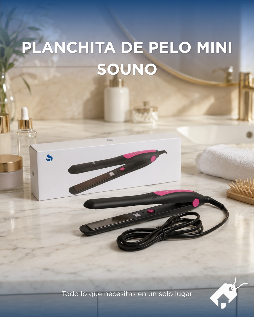 Planchita De Pelo Mini Souno SNPE-1101 40W Portatil GN-743 ACC0060