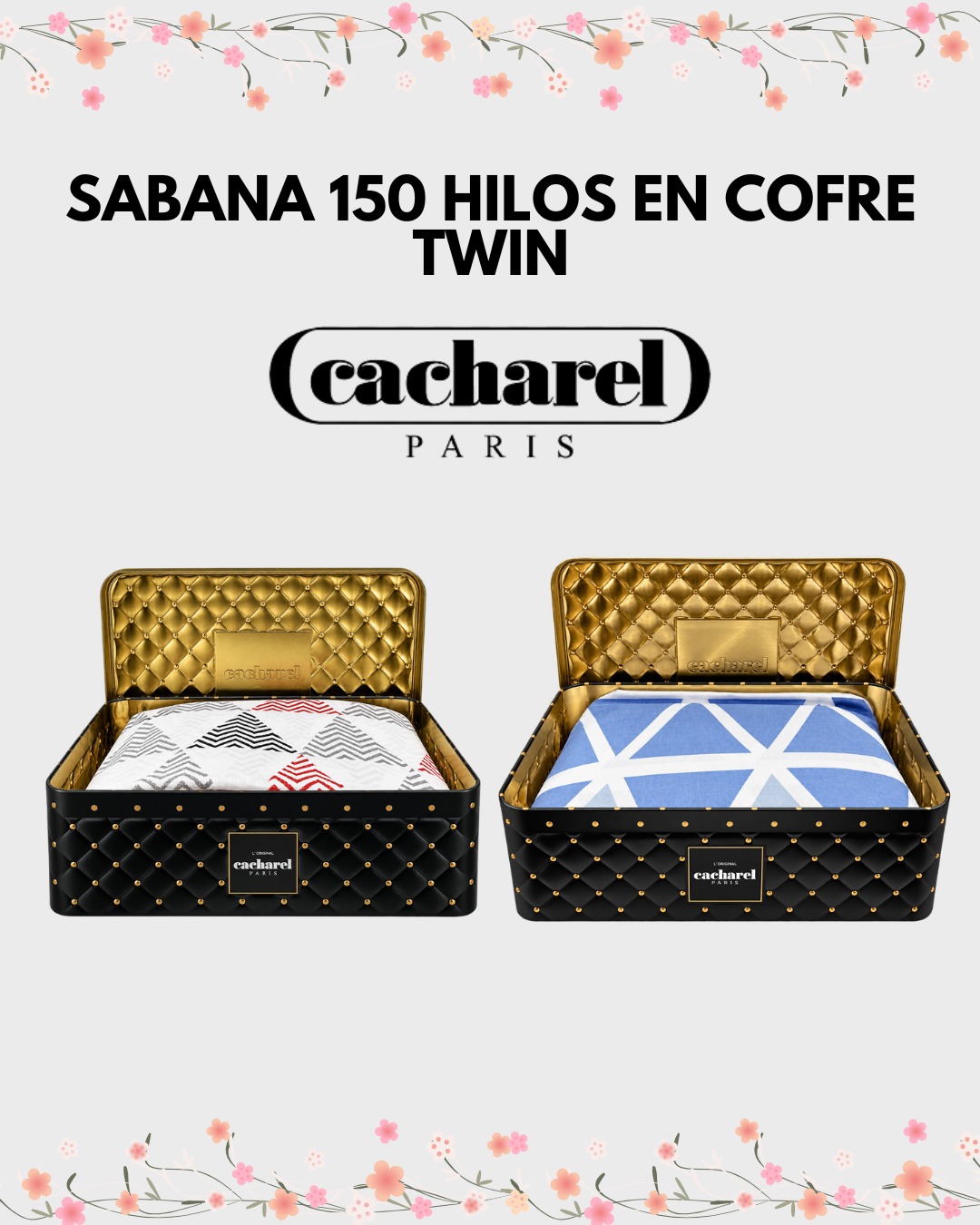 Sábanas Cacharel de 150 H 1.5 C Cofre