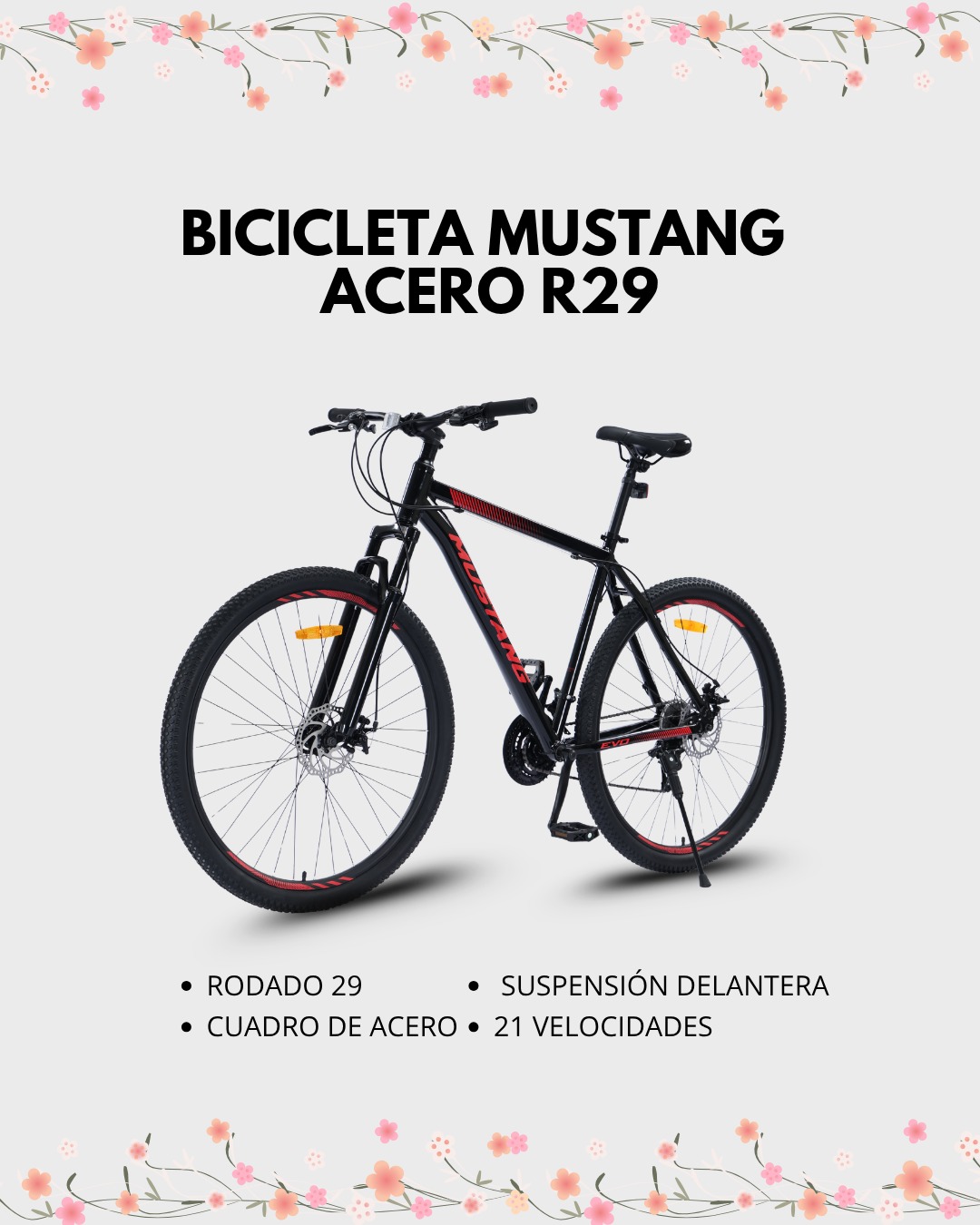 Bicicleta Mustang Acero R29"