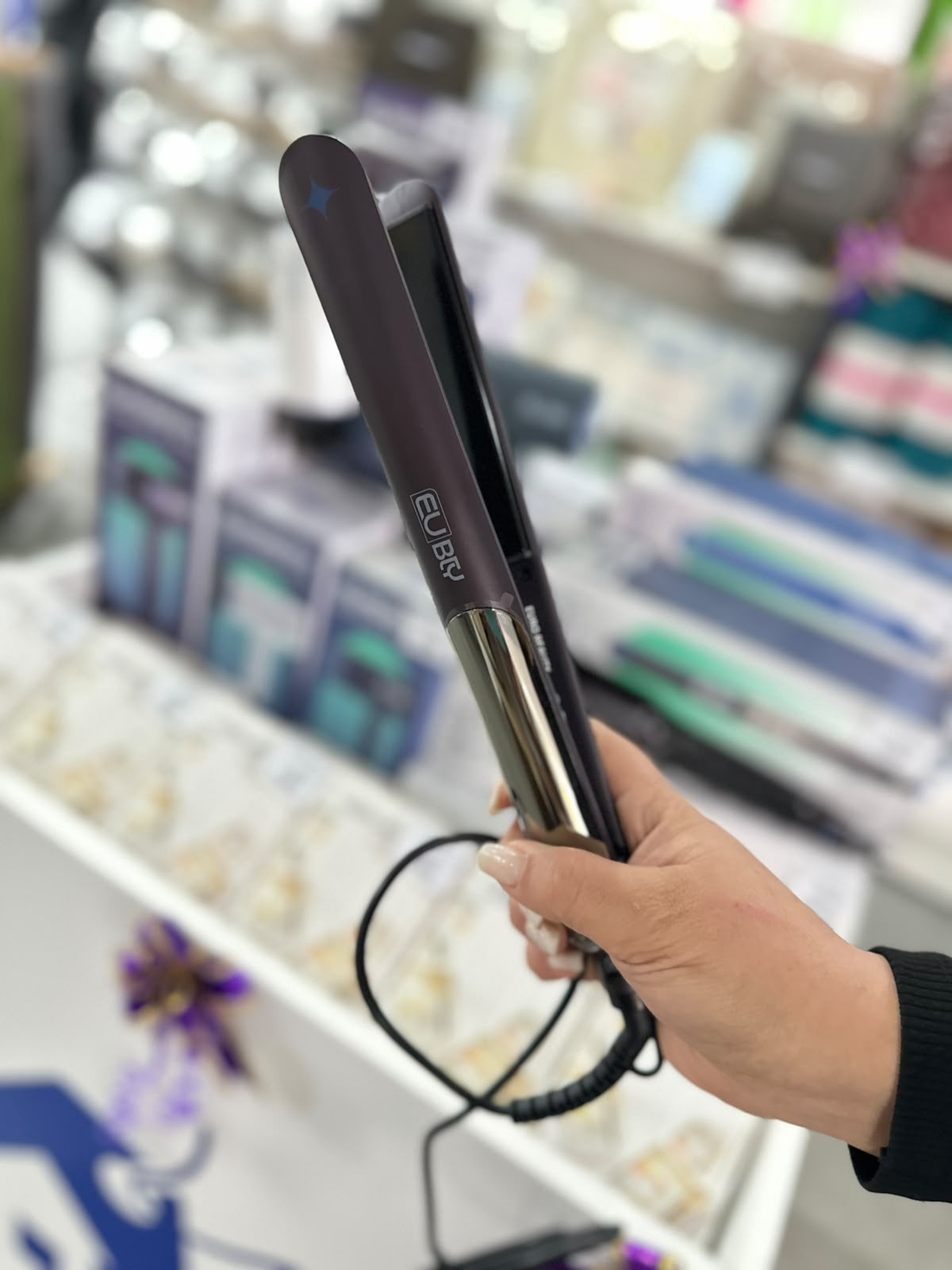 Planchita para Cabello Eurobeauty Slim Digital Violeta